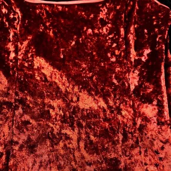 Velvet Red Tank Top Victoria secret 90’s vintage - Picture 4 of 5
